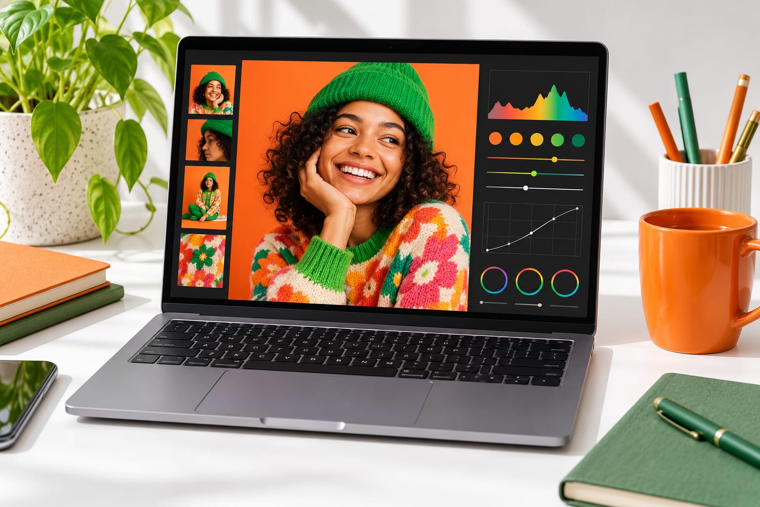The image to video studio open on a laptop